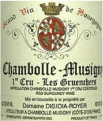 羅耶酒莊格魯特斯（香波-慕西尼村）紅葡萄酒(Domaine Digioia Royer Les Gruenchers, Chambolle-Musigny 1er Cru, France)