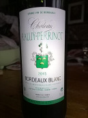 哈魯·貝西諾干白葡萄酒(Chateau Raluy Perrinot Blanc Sec, Bordeaux, France)