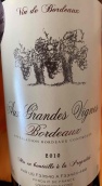 大葡萄園酒莊白葡萄酒(Chateau Les Grandes Vignes, Entre-deux-Mers, France)