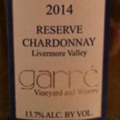 加利利弗莫爾谷霞多麗珍藏干白葡萄酒(Garre Chardonnay Livermore Valley Reserve, Livermore Valley, USA)