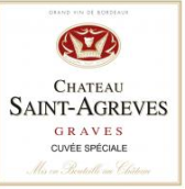 圣阿格夫特釀紅葡萄酒(Chateau Saint Agreves Cuvee Speciale rouge, Graves, France)