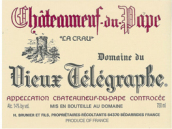 老電報(bào)酒莊白葡萄酒(Domaine du Vieux Telegraphe Blanc, Chateauneuf-du-Pape, France)