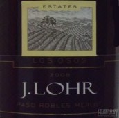 杰羅洛斯奧索梅洛干紅葡萄酒(J. Lohr Estates Los Osos Merlot, Paso Robles, USA)