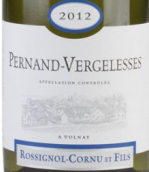 科爾努父子佩爾南-韋熱萊斯村干白葡萄酒(Domaine Rossignol-Cornu et Fils Pernand-Vergelesses Blanc, Cote de Beaune, France)