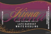 琪歐娜晚收雷司令甜白葡萄酒(Kiona Late Harvest White Riesling, Columbia Valley, USA)