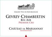 馬沙內(nèi)酒莊貝萊爾（熱夫雷-香貝丹一級園）紅葡萄酒(Chateau de Marsannay Bel-Air, Gevrey-Chambertin 1er Cru, France)