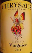 蝶蛹酒莊維歐尼干白葡萄酒(Chrysalis Vineyards Viognier, Virginia, USA)