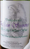 布魯克米爾酒莊印第安之夏白葡萄酒(Brookmere Winery Indian Summer, Pennsylvania, USA)