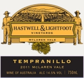 哈斯塔威爾丹魄干紅葡萄酒(Hastwell & Lightfoot Tempranillo, McLaren Vale, Australia)