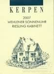 Weingut Kerpen Wehlener Sonnenuhr Riesling Kabinett, Mosel, Germany