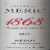 寶佳麗1868干紅葡萄酒(Chateau Meric 1868, Medoc, France)