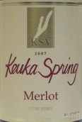 庫卡之春梅洛干紅葡萄酒(Keuka Spring Vineyards Merlot, Finger Lakes, USA)