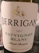 伯利根酒莊長相思白葡萄酒(Berrigan Sauvignon Blanc, Mount Benson, Australia)