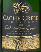 卡切溪慶祝系列特釀起泡酒(Cache Creek Vineyards Celebration Cuvee, Lake County, USA)