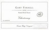 法雷爾登峰脊莊園霞多麗干白葡萄酒(Gary Farrell Cresta Ridge Vineyard Chardonnay, Russian River Valley, USA)