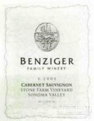 本齊格石莊園赤霞珠干紅葡萄酒(Benziger Family Winery Stone Farm Vineyard Cabernet Sauvignon, Sonoma Valley, USA)