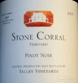 塔利石欄園黑皮諾干紅葡萄酒(Talley Vineyards Stone Corral Vineyard Pinot Noir, Edna Valley, USA)