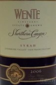 威迪酒莊莎通谷西拉紅葡萄酒(Wente Vineyards Shorthorn Canyon Syrah, Livermore Valley, USA)