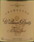 蒂姿威廉年份香檳(Champagne Deutz William Deutz Brut Millesime, Champagne, France)