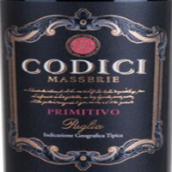 科迪斯馬塞利普里米蒂沃紅葡萄酒(Codici Masserie Primitivo, Puglia, Italy)