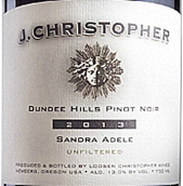 杰伊·克里斯托弗桑德拉·阿黛爾黑皮諾干紅葡萄酒(J. Christopher Wines Sandra Adele Pinot Noir, Dundee Hills, USA)