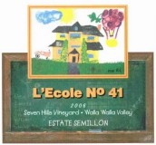 艾科勒七山賽美容干白葡萄酒(L’ecole no 41 Seven Hills Vineyard Semillon, Walla Walla Valley, USA)