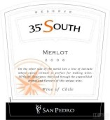 圣派德羅酒莊南緯35度珍藏梅洛干紅葡萄酒(Vina San Pedro 35° South Reserva Merlot, Central Valley, Chile)