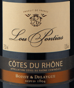 柏斯萊格露珀干紅葡萄酒(Boissy & Delaygue Lou Pontias, Cotes du Rhone, France)