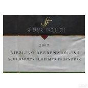 Schafer-Frohlich Schlossbockelheimer Felsenberg Riesling Beerenauslese, Nahe, Germany