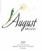 布理格酒莊北頁園西拉紅葡萄酒(August Briggs Page-Nord Vineyards Syrah,  Napa Valley, USA)