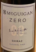 麦格根酒庄零设拉子红葡萄酒(McGuigan Zero Shiraz, Australia)