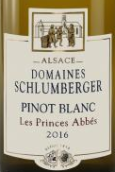 舒伯格酒莊阿貝斯王子白皮諾白葡萄酒(Domaines Schlumberger Pinot Blanc Les Prince Abbes, Alsace, France)