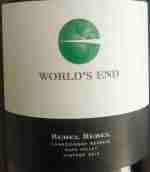 世界末日叛逆者珍藏霞多麗白葡萄酒(World's End Rebel Rebel Reserve Chardonnay, Napa Valley, USA)