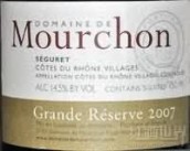 木憧酒莊特級珍藏級紅葡萄酒(Domaine de Mourchon Seguret Grande Reserve,  Cotes du Rhone Villages, France)