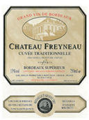 菲諾酒莊傳統(tǒng)特釀干紅葡萄酒(Chateau Freyneau Traditional Cuvee, Entre-Deux-Mers, France)