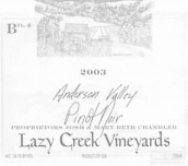 Lazy Creek Vineyards Pinot Noir, Anderson Valley, USA
