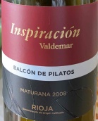 瓦爾德馬酒莊靈感瓦爾德馬彼拉多馬圖拉納紅葡萄酒(Bodegas Valdemar Inspiracion Valdemar Balcon de Pilatos Maturana, Rioja, Spain)