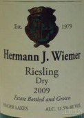 赫爾曼雷司令干白葡萄酒(Hermann J. Wiemer Dry Riesling, Finger Lakes, USA)