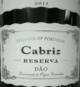 卡布里茲珍藏干紅葡萄酒(Cabriz Reserve, Dao, Portugal)