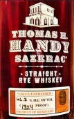 托馬斯H漢迪薩澤瑞克純黑麥威士忌(Thomas H. Handy Sazerac Straight Rye Whiskey, Kentucky, USA)