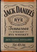 杰克丹尼田納西黑麥威士忌(Jack Daniel's Tennessee Straight Rye Whiskey, Tennessee, USA)