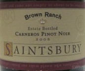 森慈伯樂布朗園黑皮諾干紅葡萄酒(Saintsbury Brown Ranch Pinot Noir, Carneros, USA)