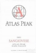 阿特拉斯峰桑嬌維塞干紅葡萄酒(Atlas Peak Sangiovese, Atlas Peak, USA)