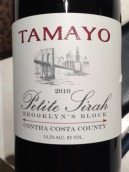 塔馬約布魯克林園小西拉干紅葡萄酒(Tomayo Brooklyn's Block Petite Sirah, Contra Costa County, USA)