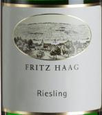 海格酒庄雷司令白葡萄酒(Fritz Haag Riesling QbA, Mosel, Germany)