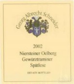 Georg Albrecht Schneider Niersteiner Olberg Gewurztraminer Spatlese, Nierstein, Germany