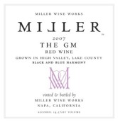 米勒GM干紅葡萄酒(Miller Wine Works GM, Napa Valley, USA)