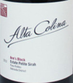 阿爾塔科利納酒莊系列安妮街小西拉干紅葡萄酒(Alta Colina Estate Ann's Block Petite Sirah, Paso Robles, USA)