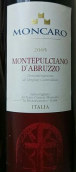 蒙凱樂(lè)阿布魯佐蒙帕西諾干紅葡萄酒(Moncaro Montepulciano d'Abruzzo, Italy)