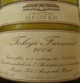 梅格耶爾酒莊富爾民特干白葡萄酒(Chateau Megyer Furmint, Tokaji, Hungry)